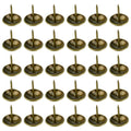 100Pcs Brass Round Upholstery Tacks 10x15mm Furniture Nails Upholstery Tacks Richie's Default Title