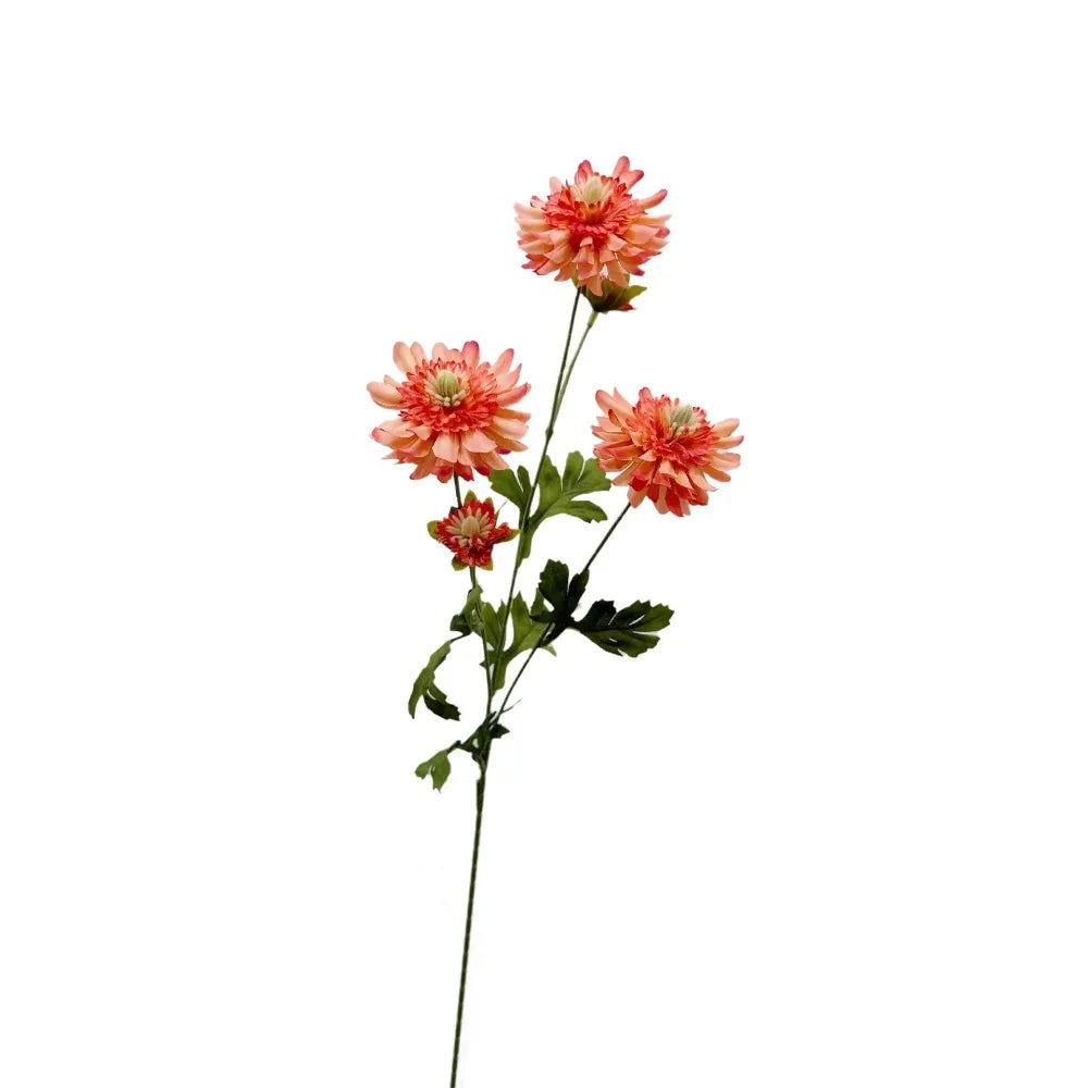 Yellow Artificial Chrysanthemum Stems – Faux Silk Flowers Artificial Flower Stems Richie's Orange