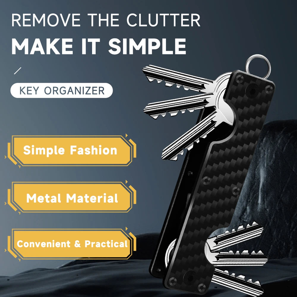 Zeeker Compact Key Organizer – Minimalist Expandable Keychain Key Organizer Richie's