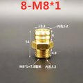 Brass Barb Hose Fittings Male Metric M5 M6 M8 Thread Connector Brass Pipe Fitting Richie's 8mm to M8x1
