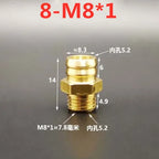 Brass Barb Hose Fittings Male Metric M5 M6 M8 Thread Connector Brass Pipe Fitting Richie's 8mm to M8x1
