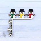 Christmas Wooden Door Corner Decor – Santa Snowman Reindeer Sign Christmas Door Decor Richie's 3-the Right