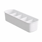 5-Grid Sock & Sundry Desktop Organizer Storage Box Drawer Organizer Box Richie's White