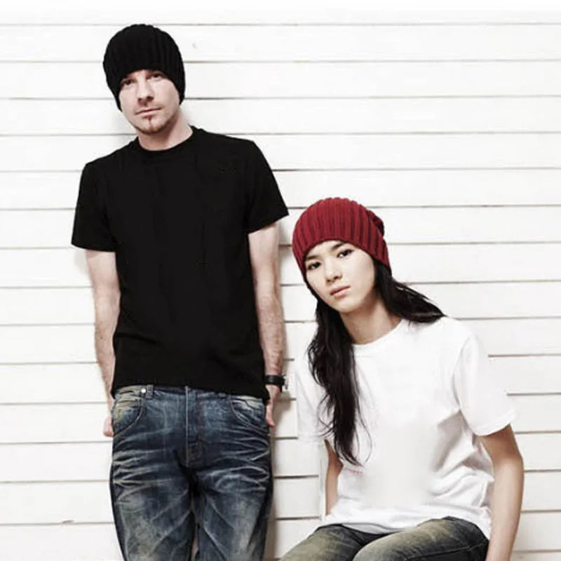 Unisex Knitted Winter Beanie Hat – Warm Casual Skull Cap Knitted Beanie Hat Richie's