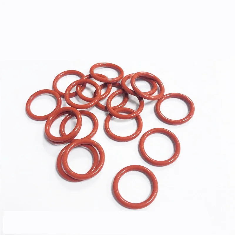 VMQ Food Grade Red Silicone O-Rings CS2mm 2.4mm | 10/50 Pcs Silicone O-Ring Gaskets Richie's