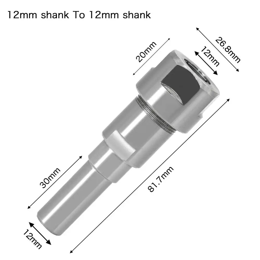 Router Bit Extension Rod Collet – 6–12.7mm Engraving Milling Router Bit Extension Richie's 12 to 12mm