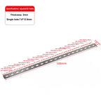 Stainless Steel Flat Corner Bracket Mending Plate Furniture Brace Corner Bracket Richie's Square 20holes
