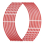 Reflective Wheel Rim Tape Sticker Strips for Motorcycle & Bike Wheel Rim Sticker Richie's red