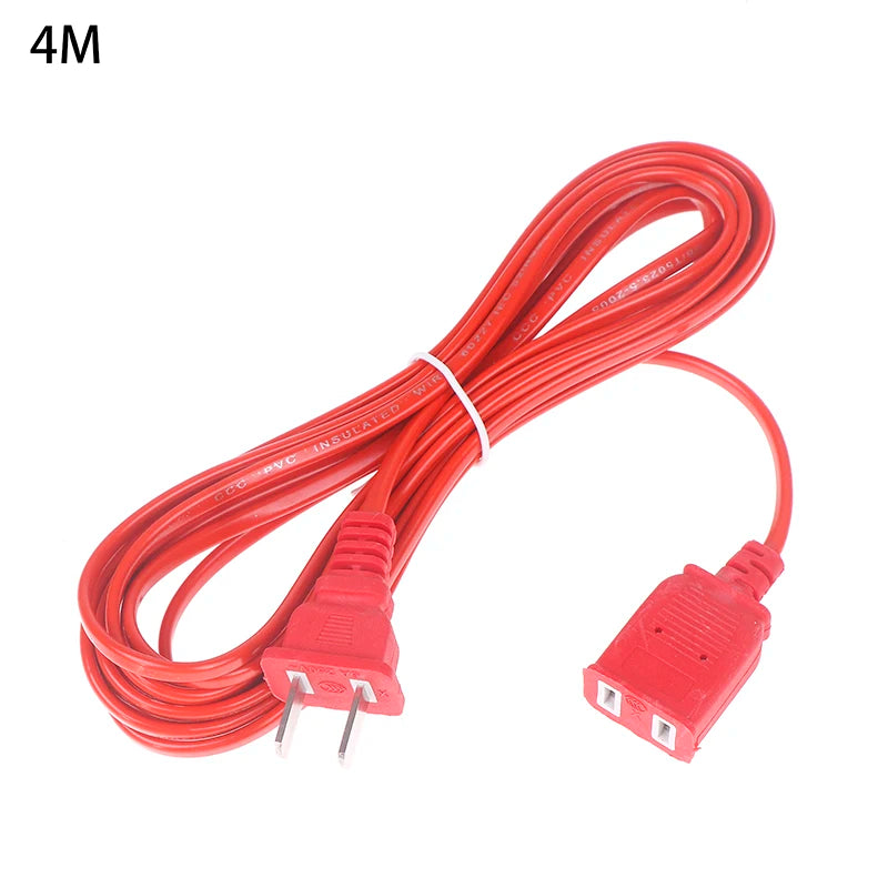 Power Extension Cord 2/3/5m with ON/OFF Switch – Two-Pin Power Extension Cord Richie's 2 Red