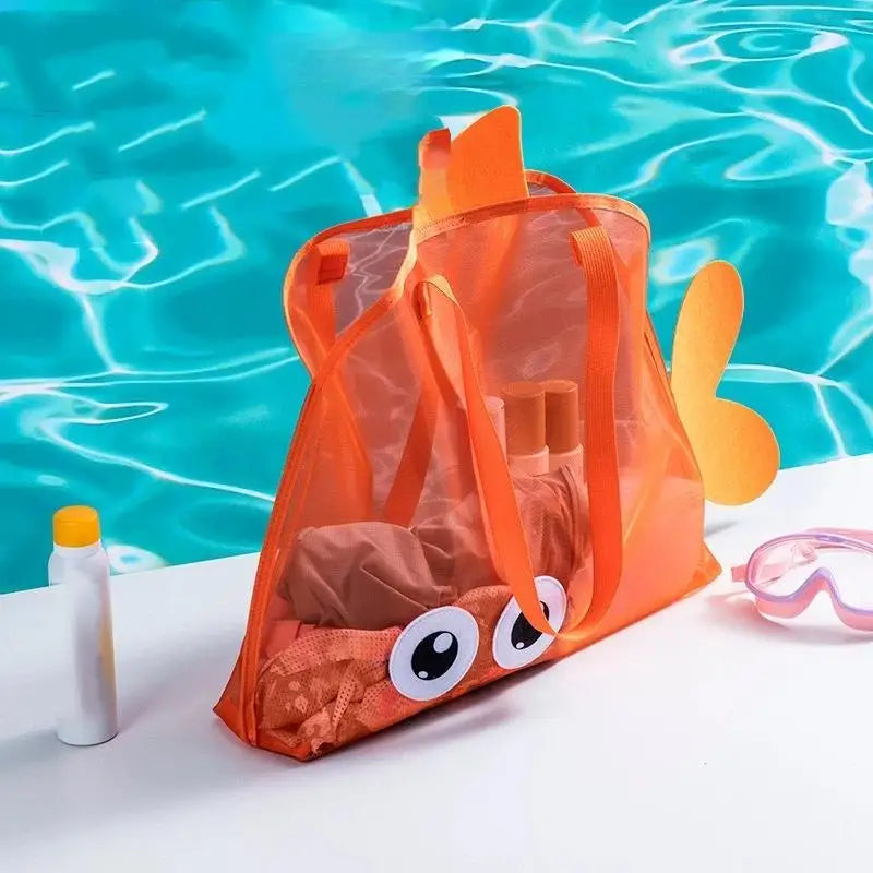 Large Mesh Beach Toy Bag – Portable Pool & Outdoor Organizer Mesh Storage Bag Richie's