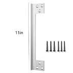 Door Latch Guard Plate – Outswing Door Security Shield Door Security Guard Richie's silver 11in