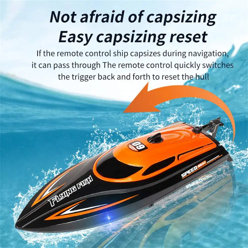 HXJRC HJ812 2.4G RC Speedboat 25km/h Waterproof LED Lights RC Racing Speedboat Richie's