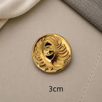 Eye-Shaped Shank Button – Creative Alloy Sweater Accessory