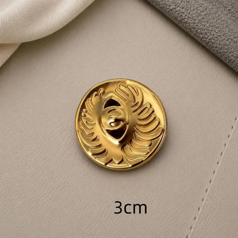 Eye-Shaped Shank Button – Creative Alloy Sweater Accessory