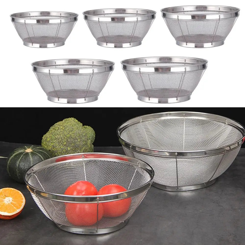 Stainless Steel Fine Mesh Strainer & Colander – Self-Draining Kitchen Colander Strainer Richie's