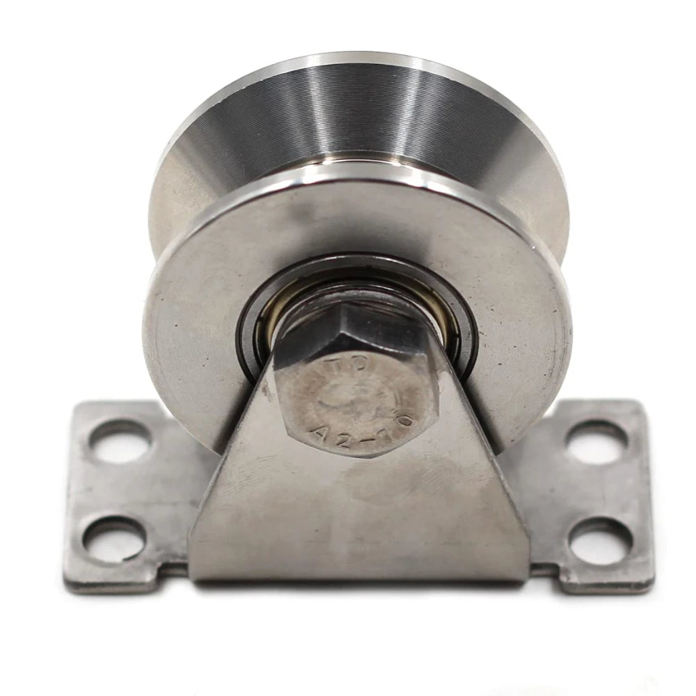 304 Stainless Steel 2" U-Groove Sliding Gate Roller Wheel Bearings Gate Roller Wheel Richie's