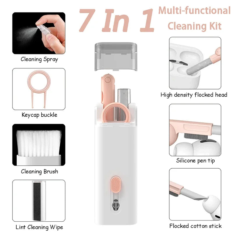 7-in-1 Keyboard & Earphone Cleaning Kit with Keycap Puller Electronics Cleaning Kit Richie's