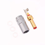 Copper Gold-Plated DC Power Plug Jack Weld Connector 2.1/2.5mm DC Power Connector Richie's DC-2.5G