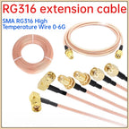 RF Coax Extension Cable BNC SMA MMCX SMB RG316 Adapter Coaxial RF Cable Richie's