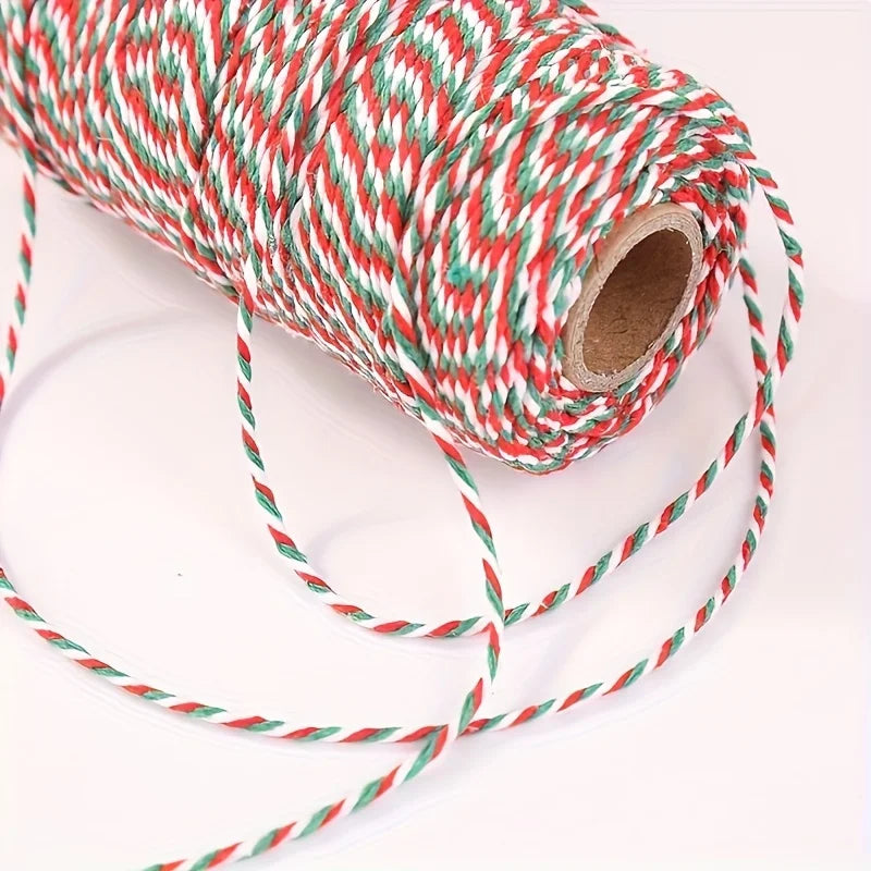 100m Cotton Craft Ribbon – Christmas Gift Wrapping & DIY Decor Decorative Craft Ribbon Richie's