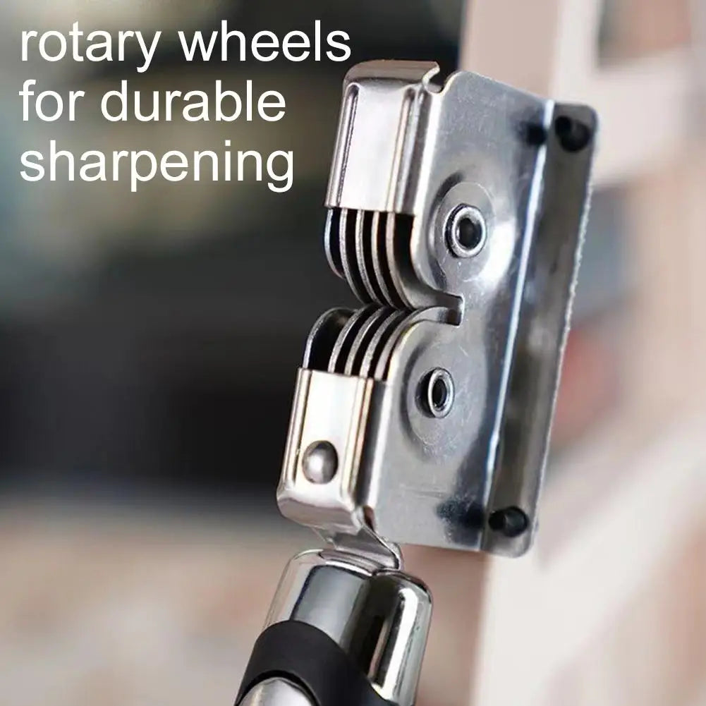 Rotating Wheel Knife Sharpener – Manual Ergonomic Kitchen Tool Knife Sharpener Richie's