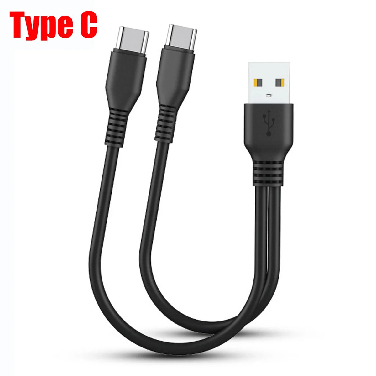 2-in-1 Dual USB-C Fast Charging Cable – iPhone & Android USB-C Charging Cable Richie's USB-Type C 0.5M