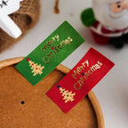 50pcs Vintage Christmas Sealing Stickers Golden Foil Labels Christmas Sealing Stickers Richie's