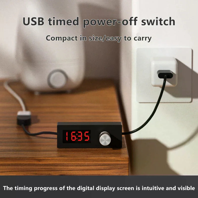 24H Digital Countdown Timer USB Switch – Adjustable Auto Off USB Timer Switch Richie's