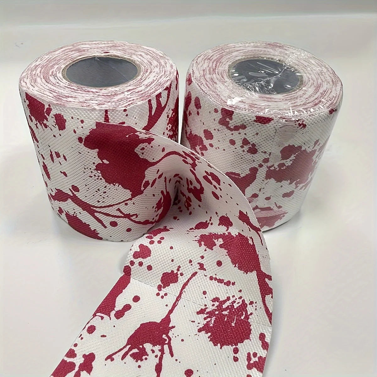 Halloween Blood Splatter Toilet Paper – Spooky Party Prop Roll Novelty Toilet Paper Richie's