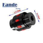 Kande GR65 XL8 D135L210 Flexible Jaw Spider Steel Shaft Coupler Flexible Shaft Coupler Richie's 22x24