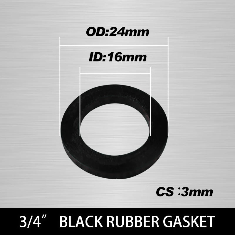 Rubber Silicone PTFE Flat Gasket Sealing Rings 1/2" 3/4" 1" Pipe Gasket Washer Richie's NBR (16X24X3) 20pcs Bag