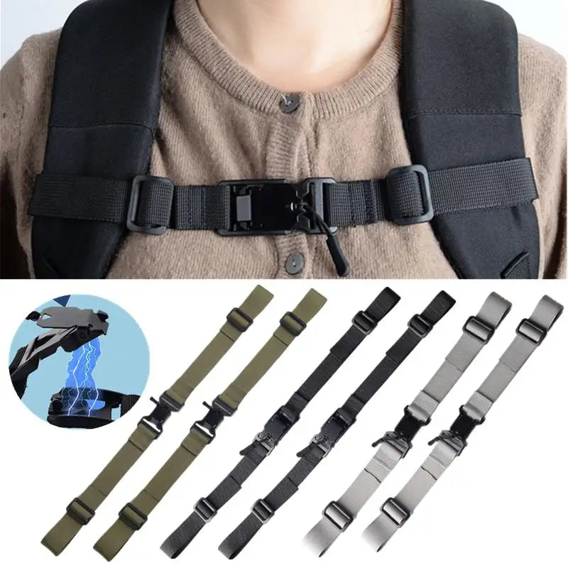 Magnetic Chest Strap Adjustable Nylon Backpack Strap Outdoor Backpack Chest Strap Richie's