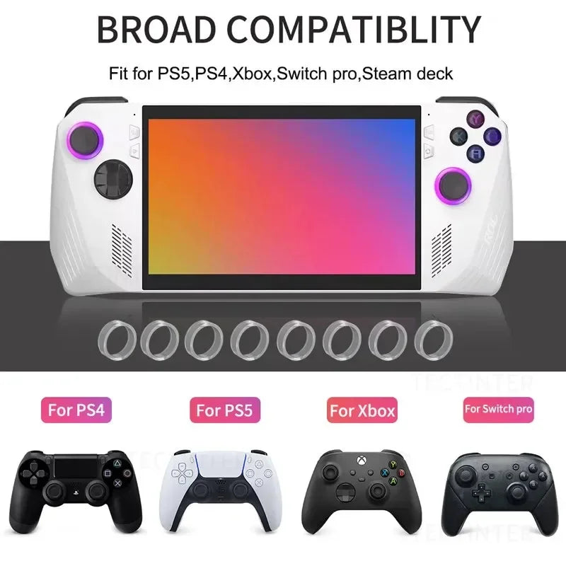 8pcs Silicone Joystick Rings for PS5, PS4, Steam Deck & ROG Ally Controller Accessory Richie's