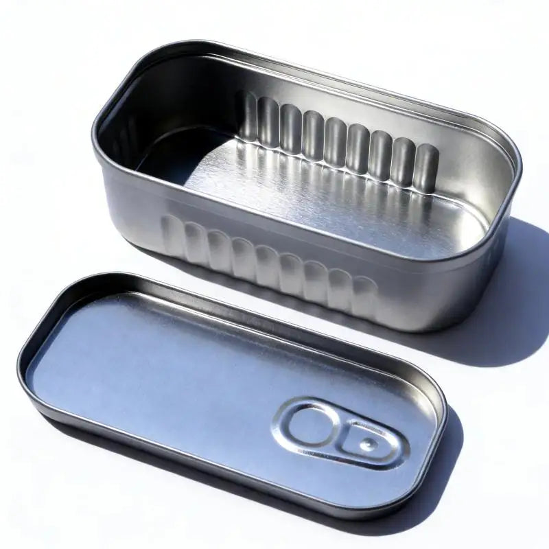 Mini Sardine Can Tin Box Silver – Novelty Small Storage Container Novelty Tin Storage Box Richie's