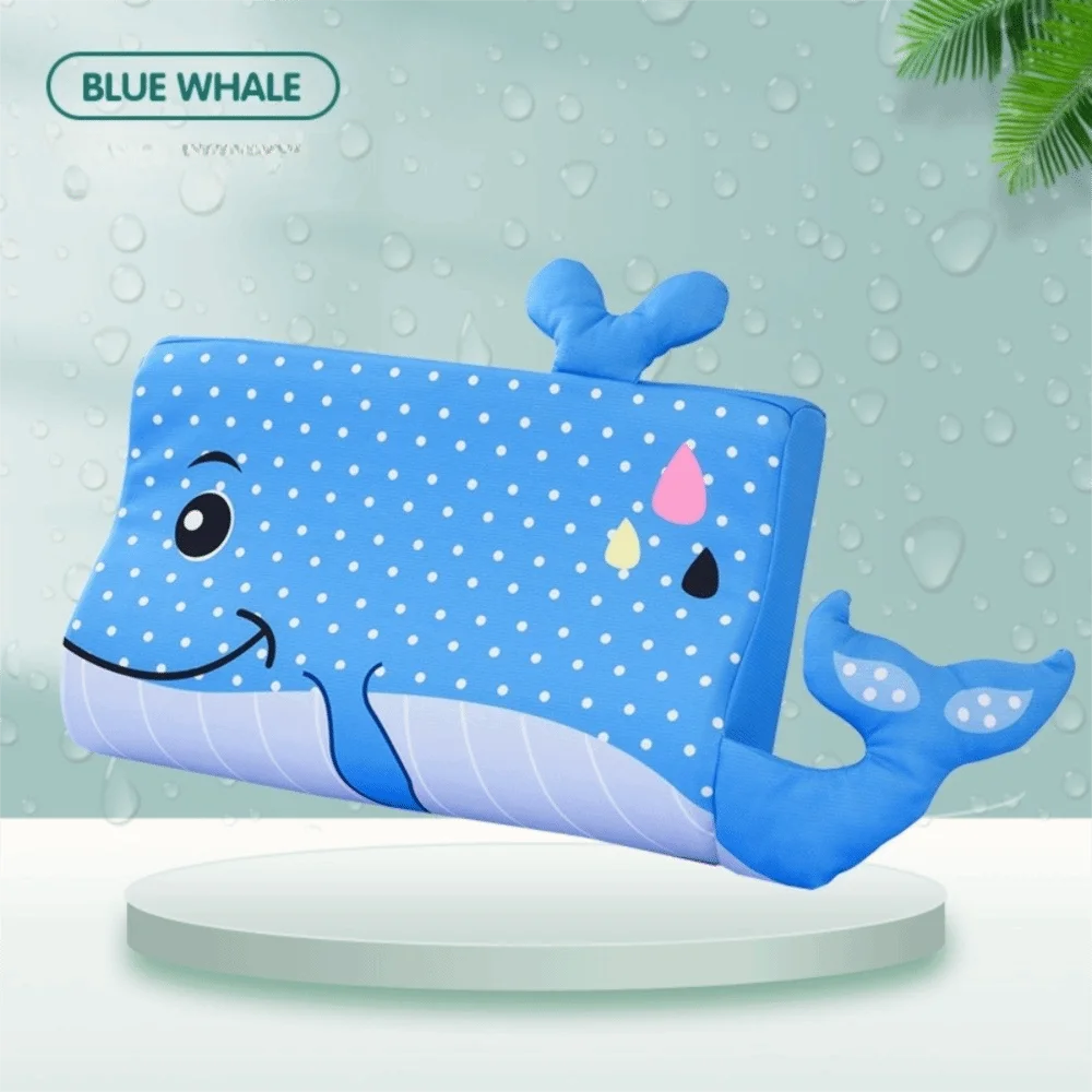 Memory Foam Toddler Pillow – Breathable & Hypoallergenic Toddler Sleep Pillow Richie's Blue Whale