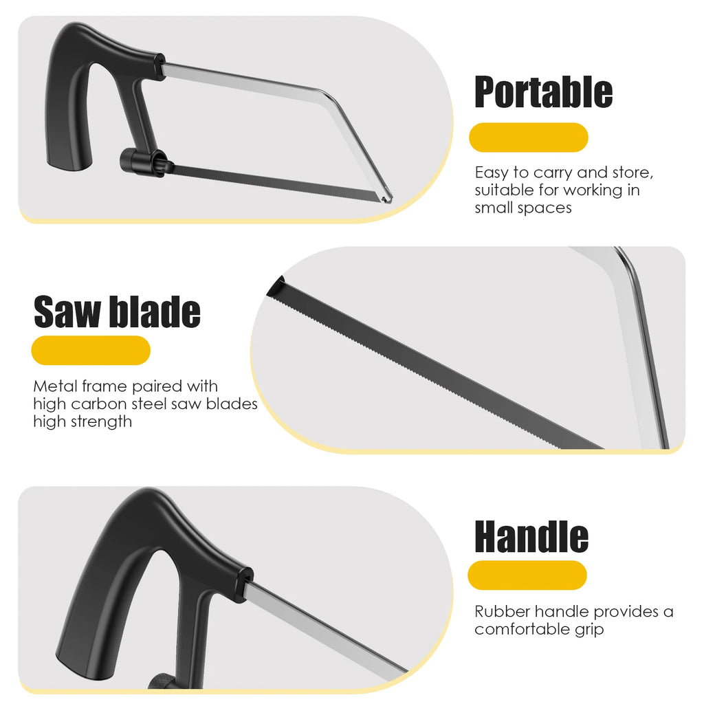 6-Inch Mini Portable Hand Saw – Quick-Change Blade & Grip Mini Hand Saw Richie's