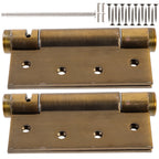 2Pcs Heavy Duty Self Closing Door Hinges – Adjustable Spring Self Closing Hinges Richie's