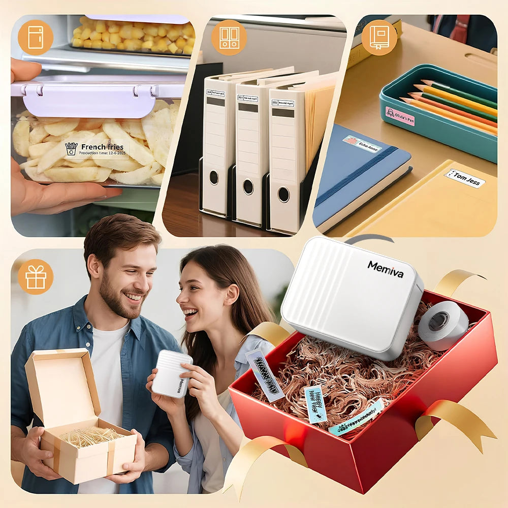 Memiva A1 Wireless Bluetooth Label Printer – iOS & Android Wireless Label Printer Richie's