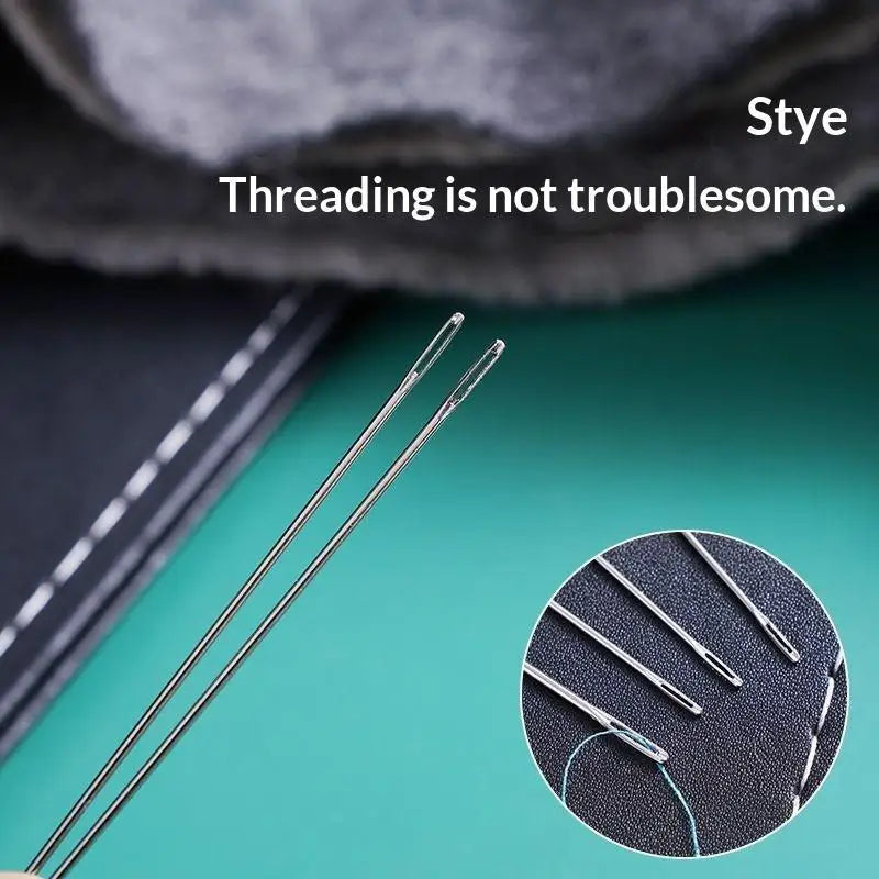 Stainless Steel Sewing Needle Set with Threader & Storage Tube Sewing Needle Kit Richie's