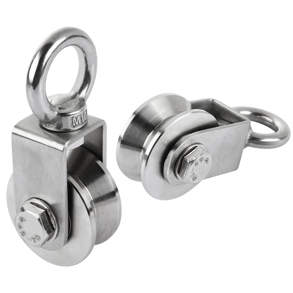 304 Stainless Steel Swivel Pulley – 350KG Heavy Duty 360° Swivel Pulley Richie's 500 Kg China Mainland U Type Swivel Pulley