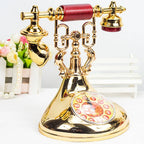 Retro Telephone Alarm Clock – European Style Desk Ornament Decorative Alarm Clock Richie's Gold