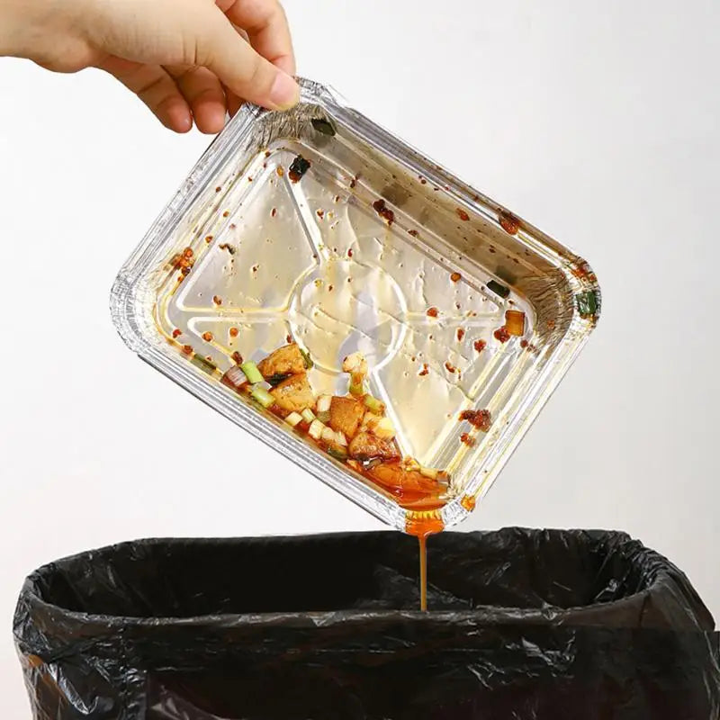 50-Pack Disposable Aluminum Drip Pans for BBQ & Grilling Disposable Drip Pans Richie's