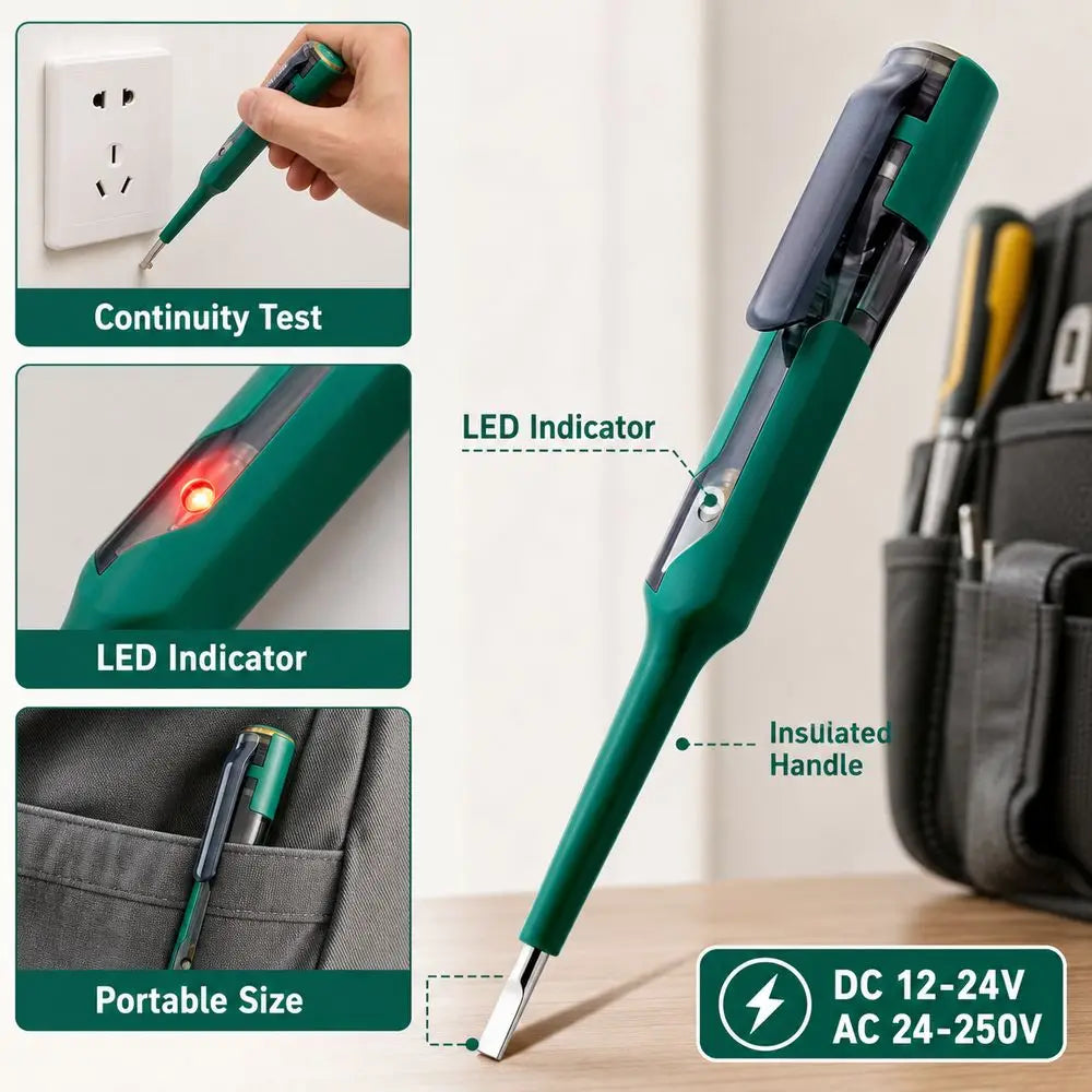 LED Voltage Tester Pen – Live Wire & Continuity Detector Voltage Tester Pen Richie's