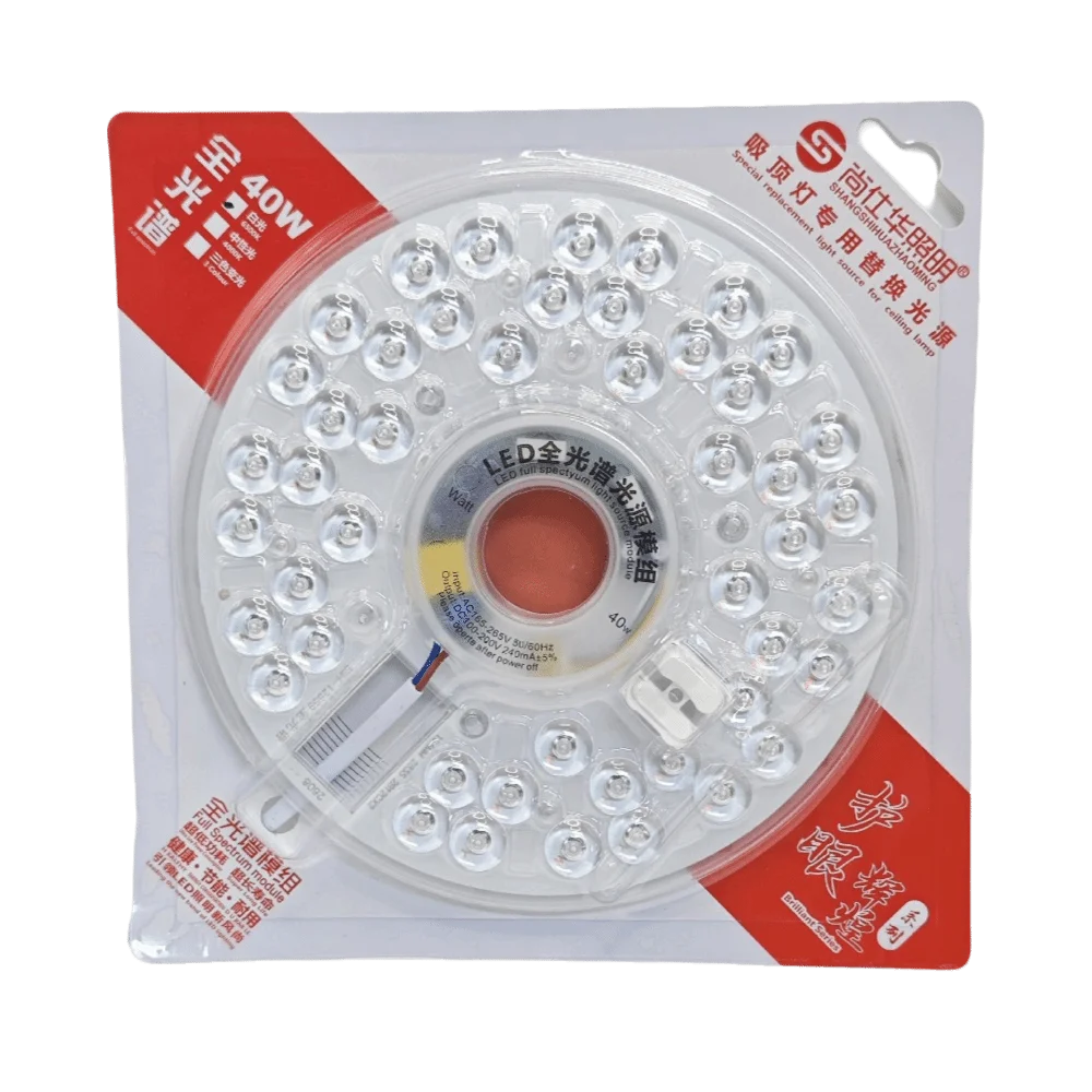 Round LED Panel Light 20W–100W Dimmable Flush Mount Ceiling LED Panel Light Richie's 40W Tricolor