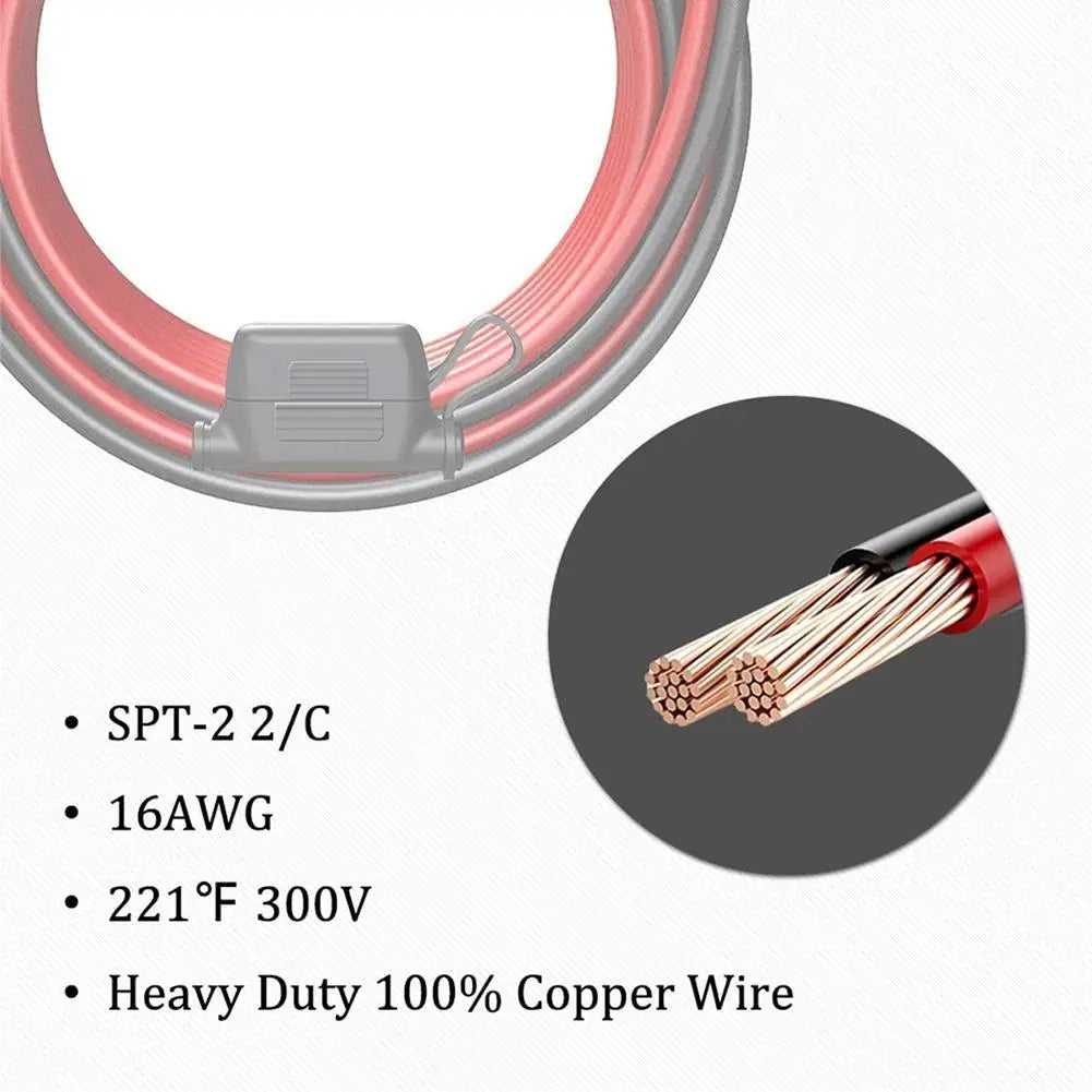 SAE 2-Pin Quick Disconnect O-Ring Terminal Harness 10A Fuse SAE Connector Harness Richie's