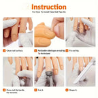 Practice Nail Hand with Desktop Bracket | Mannequin Training Nail Practice Hand Richie's