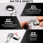 Flex Head Ratchet Wrench Set 8–19mm | Chrome Vanadium 11/12pc Ratchet Wrench Set Richie's