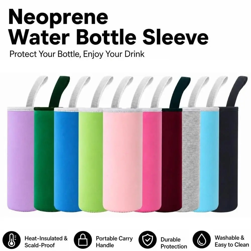 Neoprene Water Bottle Sleeve with Handle – 420/550ml Bottle Sleeve Richie's