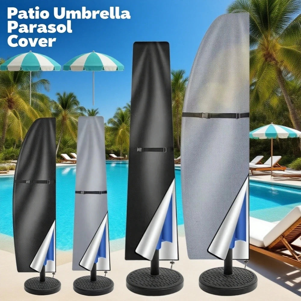 APWIKOGER Patio Umbrella Cover Waterproof Anti-UV with Zipper Patio Umbrella Cover Richie's