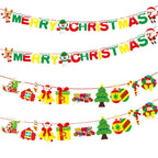 Christmas Hanging Bunting Banner – Xmas Non-Woven Party Decor Christmas Bunting Banner Richie's